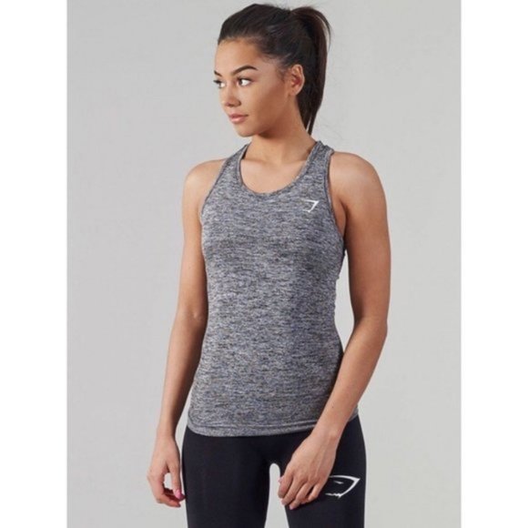 Gymshark Tops - GYMSHARK Seamless Gray Workout Tank Top XS